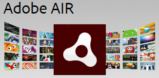 Adobe Air icon and link to download